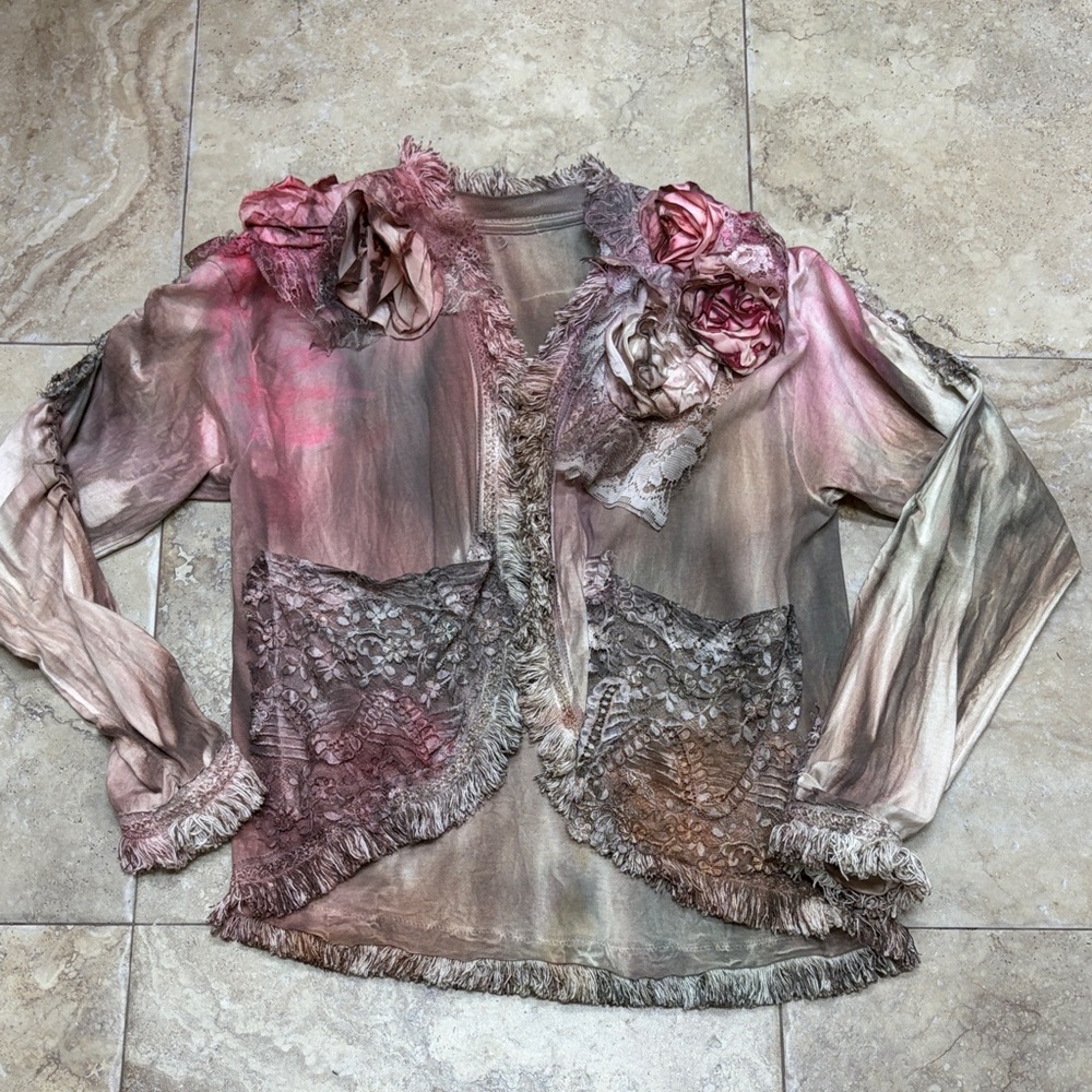 Floral Embellished Women's Top